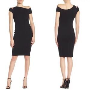 Bailey 44 Black Caribbean Cutout Fitted Dress Medium NWT